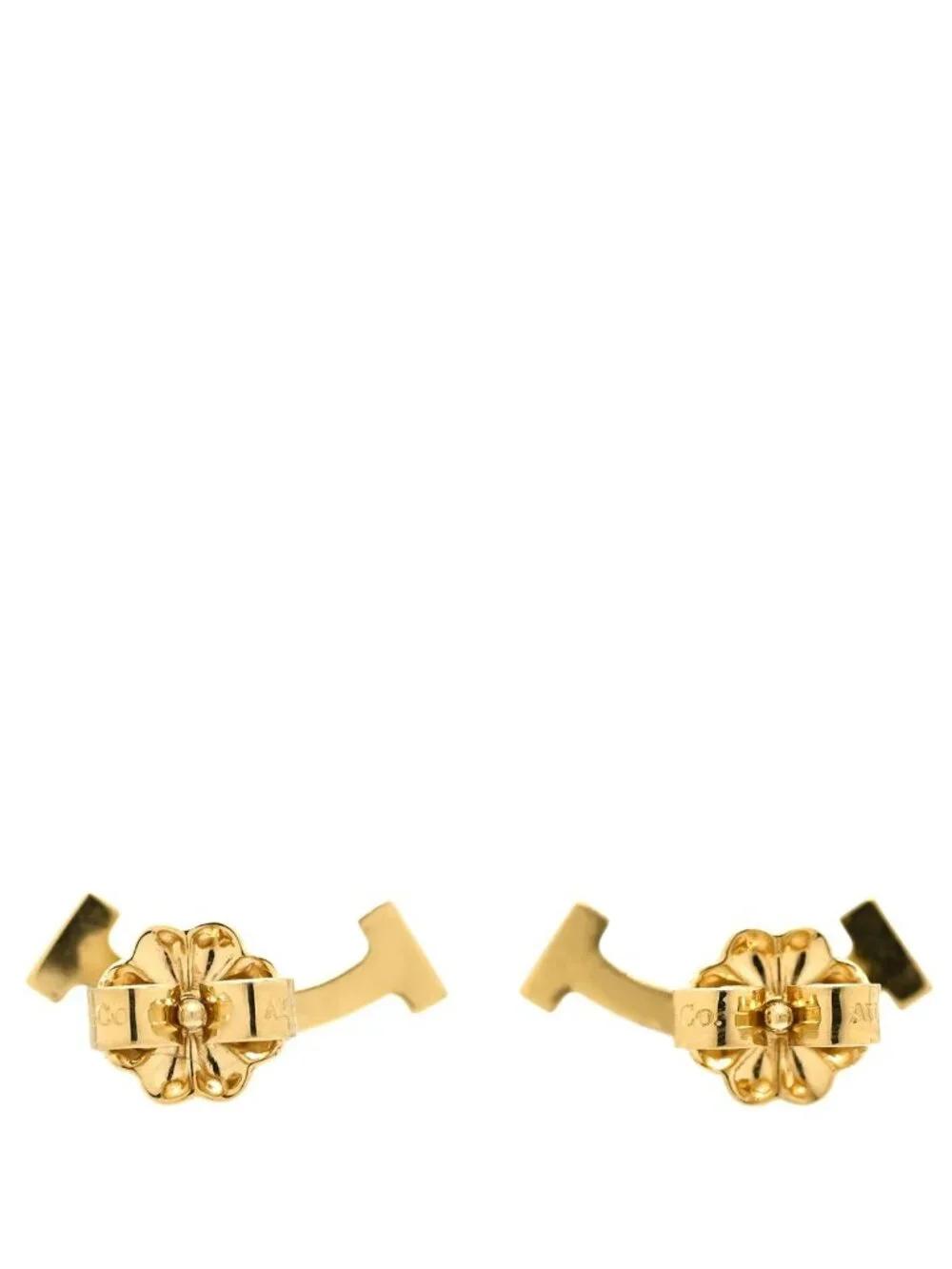 Tiffany & Co Earrings T Smile Mini Diamond Yellow Gold 18k